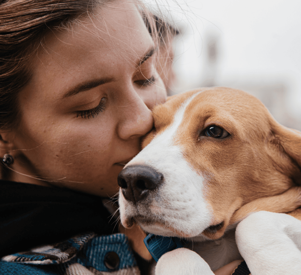 Girl and dog RSPCA